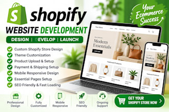 create and customize your shopify online store