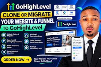 clone or migrate your websites and sales funnel to gohighlevel