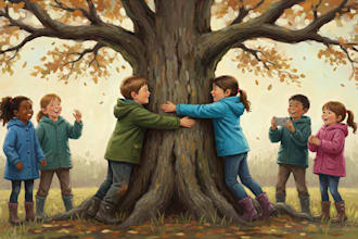 create your story book illustration or children picture book illustration