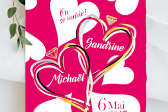 je crée votre carte de voeux ou carton invitation