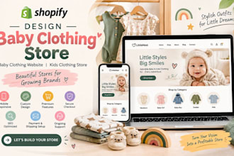 design baby clothing shopify store baby clothing website kids clothing store