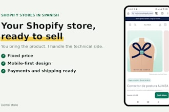 build your shopify store in spanish for cod or dropshipping