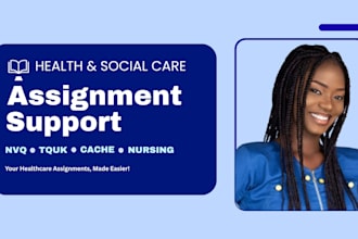 provide nvq health and social care assignment support