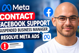 contact facebook support for business manager, resolve meta ads business