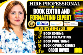 do book editing interior book formatting proofreading and book cover design
