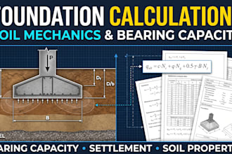 perform soil mechanics and foundation calculation