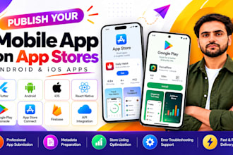 publish your android or ios app to google play or app store