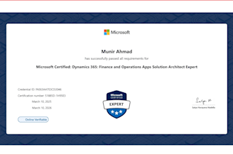 prepare functional design document for microsoft dynamic fo