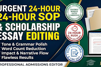 edit statement of purpose sop or scholarship essay