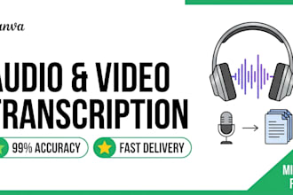 do professional audio and video transcription
