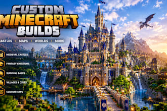 build custom minecraft maps, castles and fantasy worlds