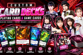 design custom card decks playing cards and game cards
