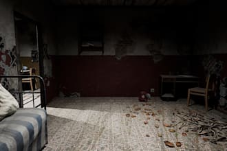 create a moody 3d environment scene in unreal engine