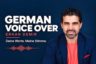 record a natural german male voice over