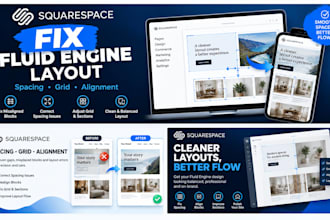 squarespace fluid engine spacing, grid, layout fix
