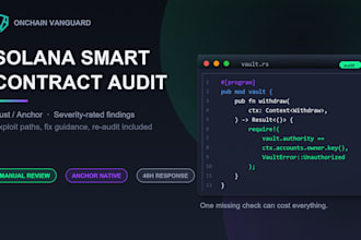 audit your solana smart contract rust anchor program