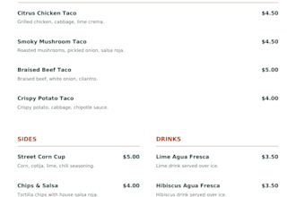 redesign your restaurant menu for print and phone viewing