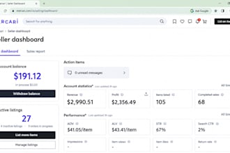 do mercari product hunting, listing, and store management