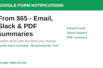 automate google form responses with email and slack notifications