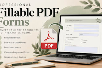 create professional fillable PDF forms for your business