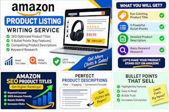 write amazon product titles and descriptions