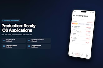 develop a native ios app in swift and swiftui