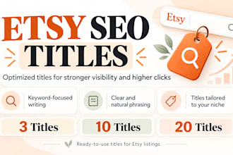 write SEO optimized etsy listing titles for your products