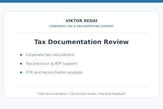 help with tax compliance and financial reporting matters