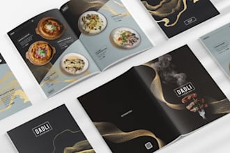 design restaurant menu, cocktail menu, digital menu and qr code menu