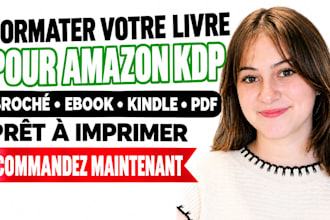 formater votre livre pour amazon KDP broché ebook kindle et PDF pret a imprimer
