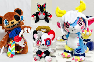 turn your character art into a custom handmade plush toy, plush soft toys doll