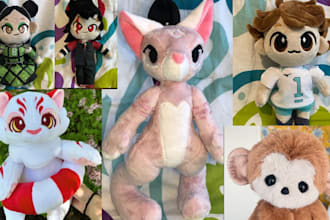 turn your character art into a custom handmade plush toy, plush soft toys doll