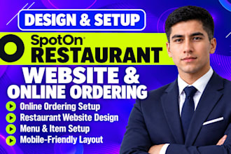 spoton restaurant website online ordering setup