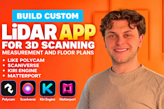 build custom lidar app for 3d scanning, measurement and floor plans like polycam