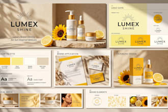 design luxury brand identity and branding kit for beauty wellness brands