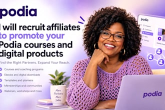 recruit affiliates for your podia courses and digital products