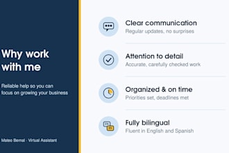 be your bilingual virtual assistant for admin tasks