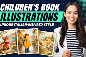 disegni e illustrazioni per bambini in stile italiano unico