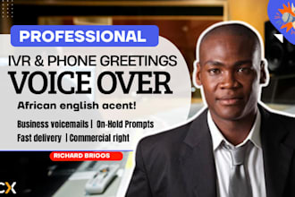 record a professional IVR and phone system greeting voiceover or voicemail