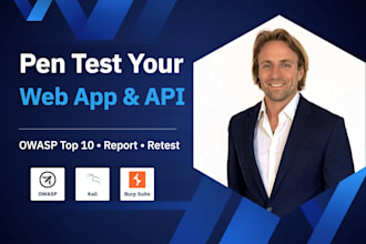 penetration test your web app and API against the owasp top 10