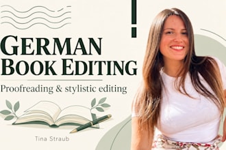 proofread and edit your german book manuscript