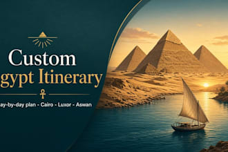 plan a custom day by day egypt trip itinerary