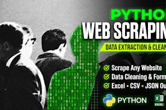 do python web scraping, data extraction, and web crawling