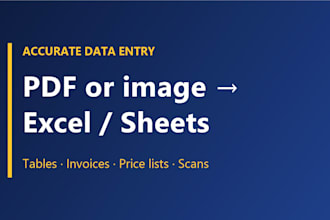 convert PDF or images to excel or google sheets accurately