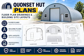 quonset hut plans, floor plan drawings building site layouts