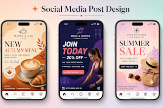 design an ai logo and social media post graphics