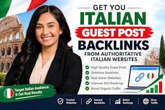 get you italian guest post backlinks from authoritative italian websites