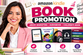 do amazon kindle book promotion, ebook marketing, audiobook, children book