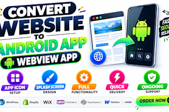 convert website to android app webview app android app site to app web to app