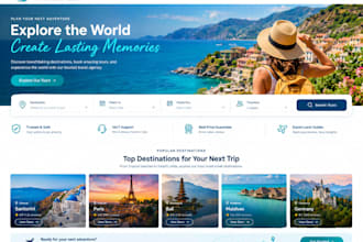 design travel agency website tour website tourism tour agency booking website